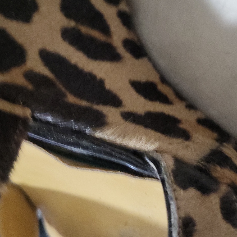 EUC Nine West leopard wedges - Picture 7 of 8